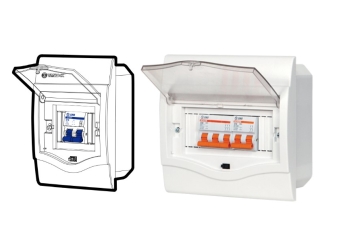 TỦ ĐIỆN NHỰA ÂM TƯỜNG CHỨA MCB, RCCB, RCBO SERI V4FC SINO